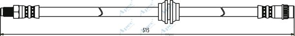 APEC BRAKING Тормозной шланг HOS3766